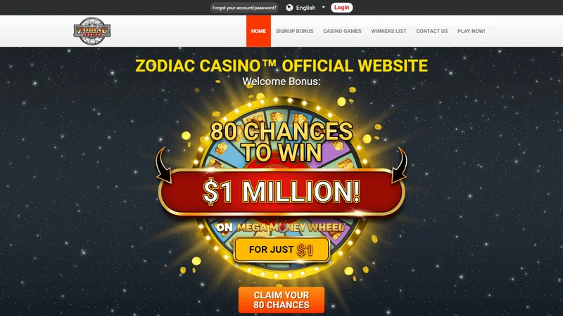 Zodiac Casino bonuses